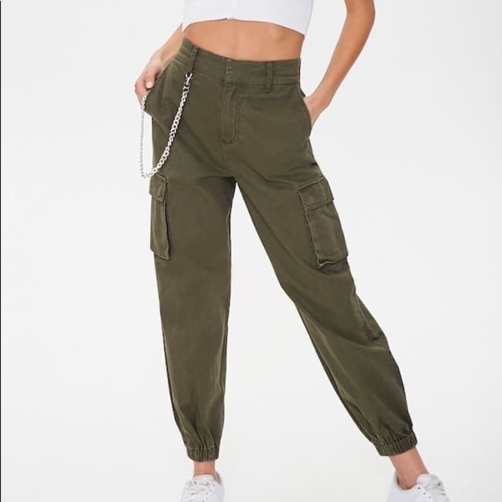 Green Cargo Army Pants